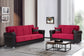 Ottomanson Avalon - Convertible Sofabed With Storage - Burgundy & Black