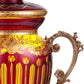 HD-3016 - Urn - Red / Yellow With Bronze