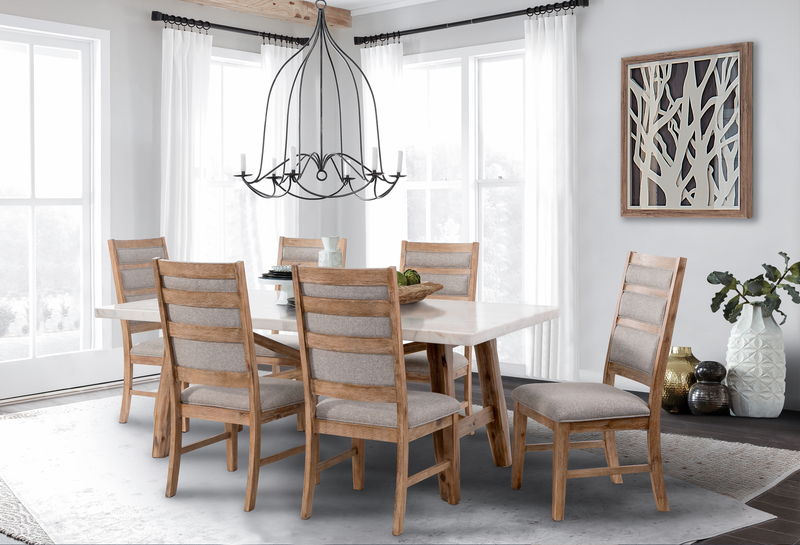 Katrina - 7 Piece Dining Set - Beige