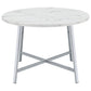 Alcott - Round Dining Table Faux Marble - Carrara