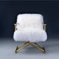 Bagley - Accent Chair - Wool & Gold Brass