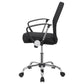 Gerta - Upholstered Adjustable Mesh Office Desk Chair - Black