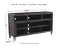 Todoe - Gray - 2 Pc. - 65" TV Stand With Wide Fireplace Insert