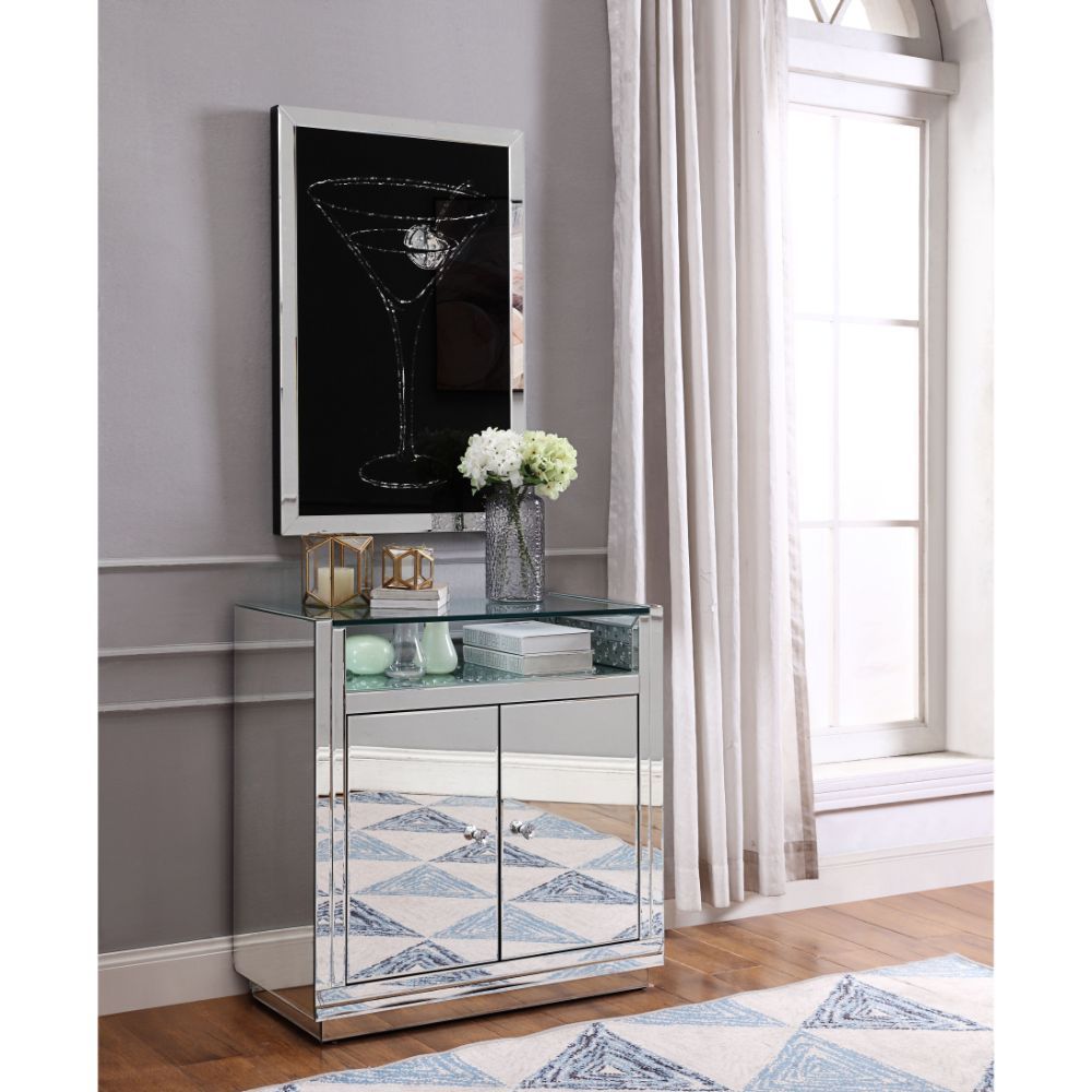 Nysa - Accent Table - Pearl Silver