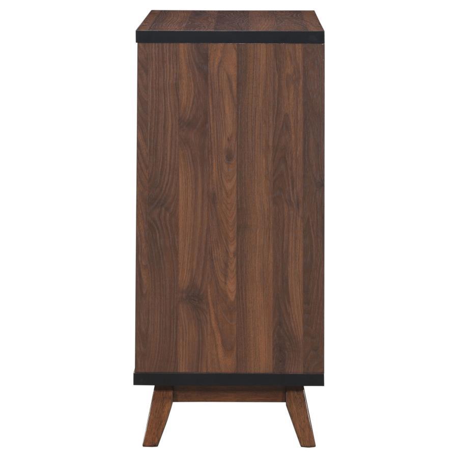 Ezekiel - 2 Door Home Bar Wine Storage Cabinet - Walnut