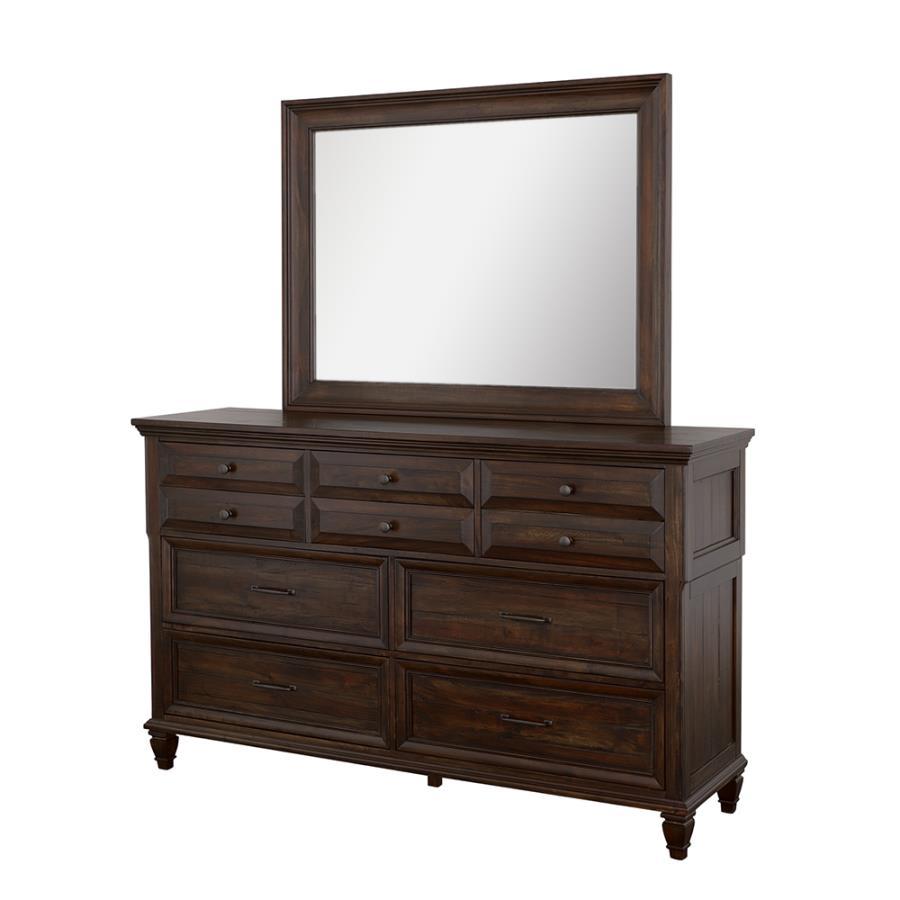 Avenue - Rectangle Dresser Mirror - Weathered Burnished Brown