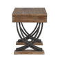 Pellio - End Table - Antique Oak & Black