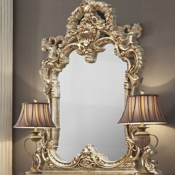 HD-998G - Mirror - Gold With Rust Highlights