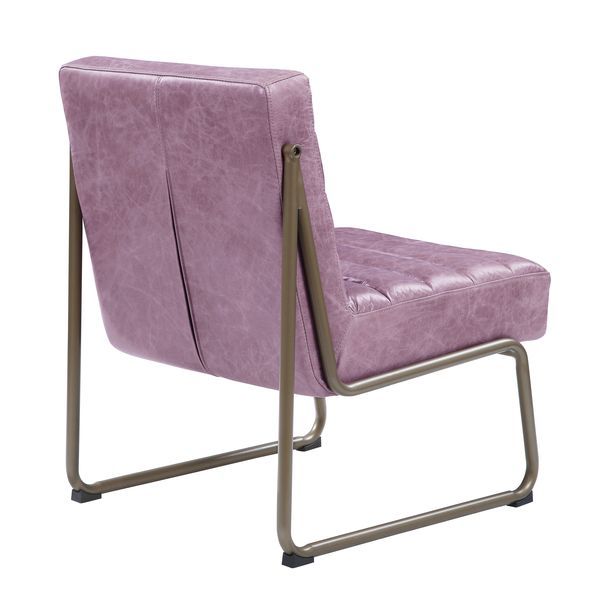 Loria - Accent Chair - Wisteria - Top Grain Leather