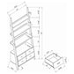 Colella - 3 Piece Storage Ladder Bookcase Set - Cappuccino