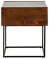 Rusitori - Brown / Beige / White - Rectangular End Table