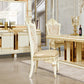 HD-1882 - Dining Table - Ivory / Gold