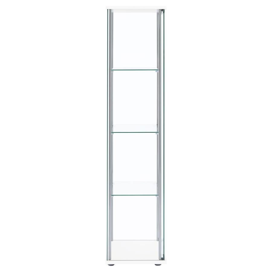 Bellatrix - 4-Shelf Clear Glass Curio Cabinet