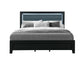 Reid - 5 Piece King Bedroom Set With LED - Black