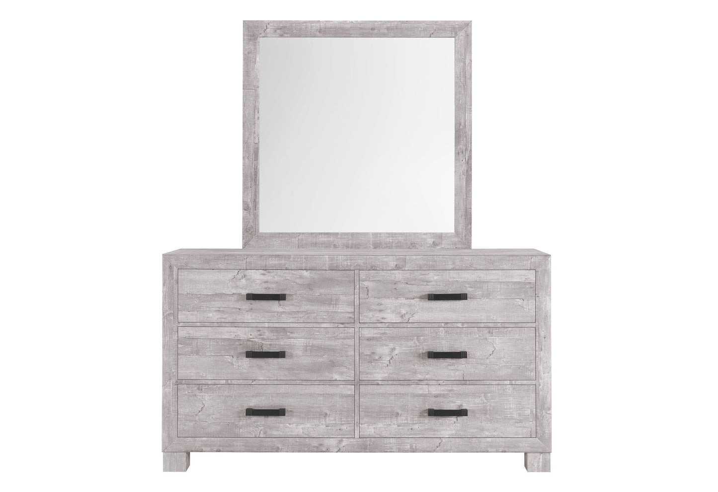 Nolan - 5 Piece King Bedroom Set - Gray