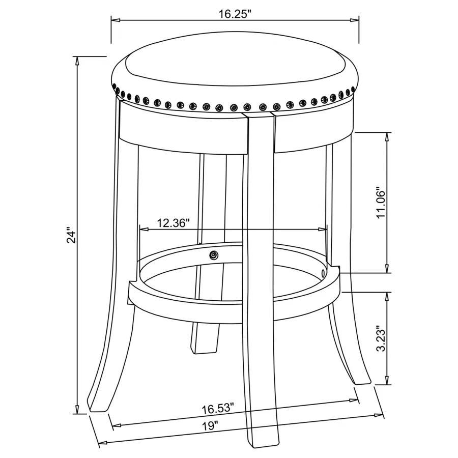 Aboushi - Backless Stools (Set of 2)