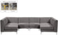 Alina - Modular Sectional 6 Piece - Grey - Fabric