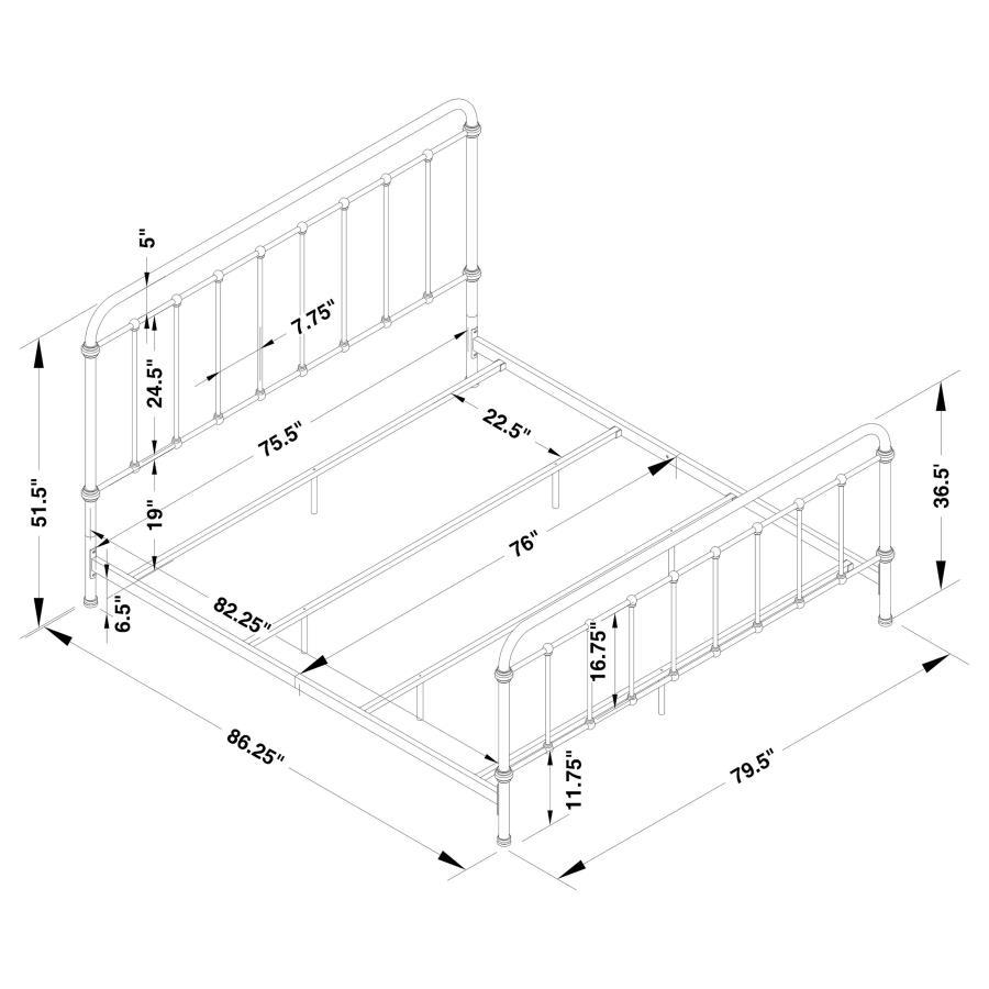 Livingston - Open Frame Metal Bed