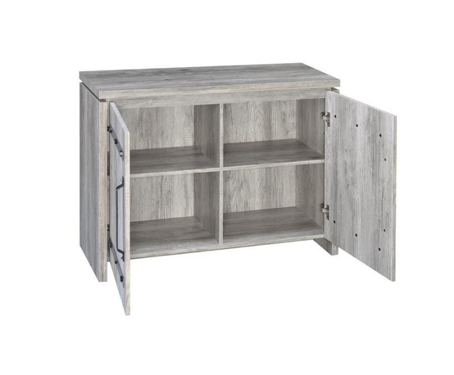 Enoch - 2-Door Accent Cabinet - Gray Driftwood