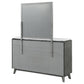 Nathan - 6-Drawer Dresser With Mirror - Gray