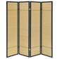 Pearce - 4-Panel Bamboo Room Divider Folding Screen - Natural