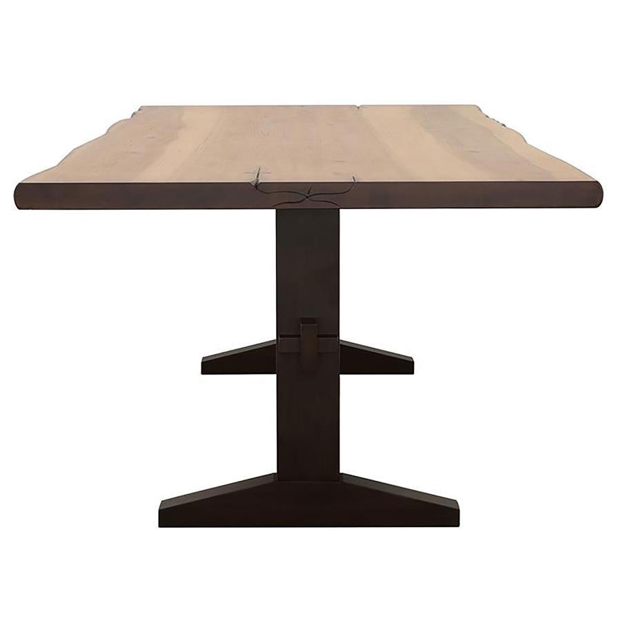 Bexley - Live Edge Dining Table - Natural Honey