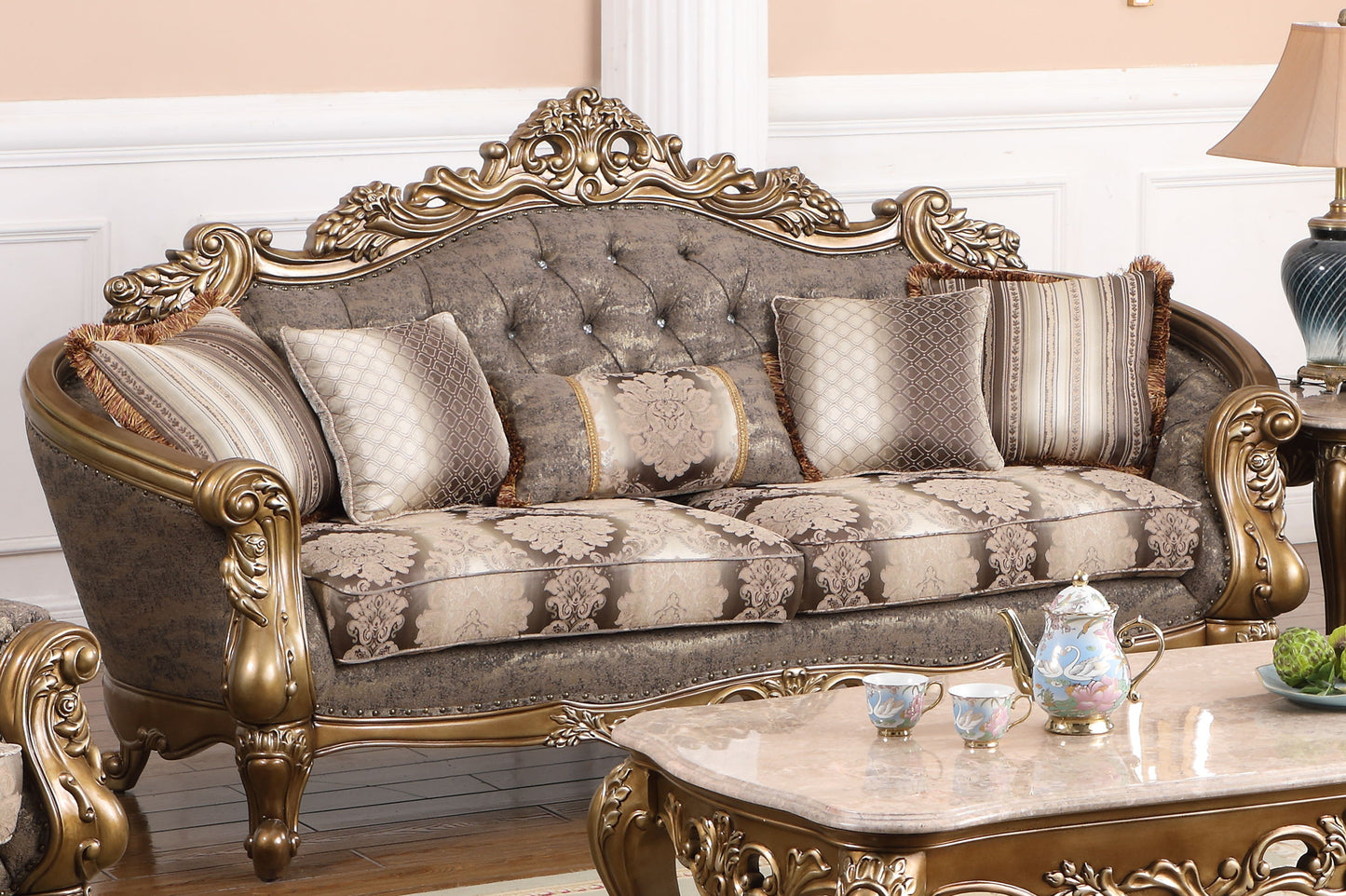 Amelia - Sofa - Gold