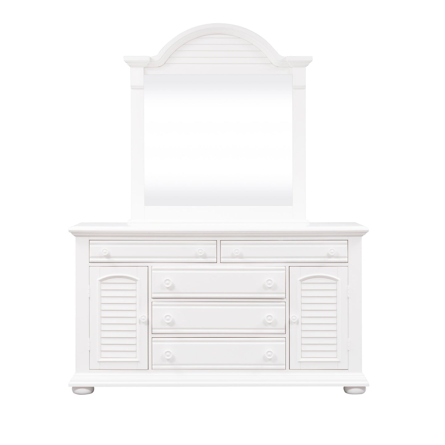 Summer House - 2 Door 5 Drawer Dresser - White