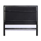 Nicola - Ek Bed - Silver PU & Black Finish