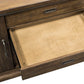 Stone Brook - Jr Executive Credenza Set - Dark Brown