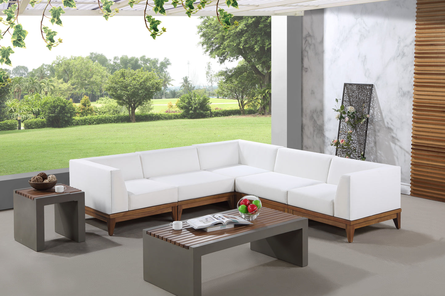 Rio - 5 Piece Modular Sectional - Off White