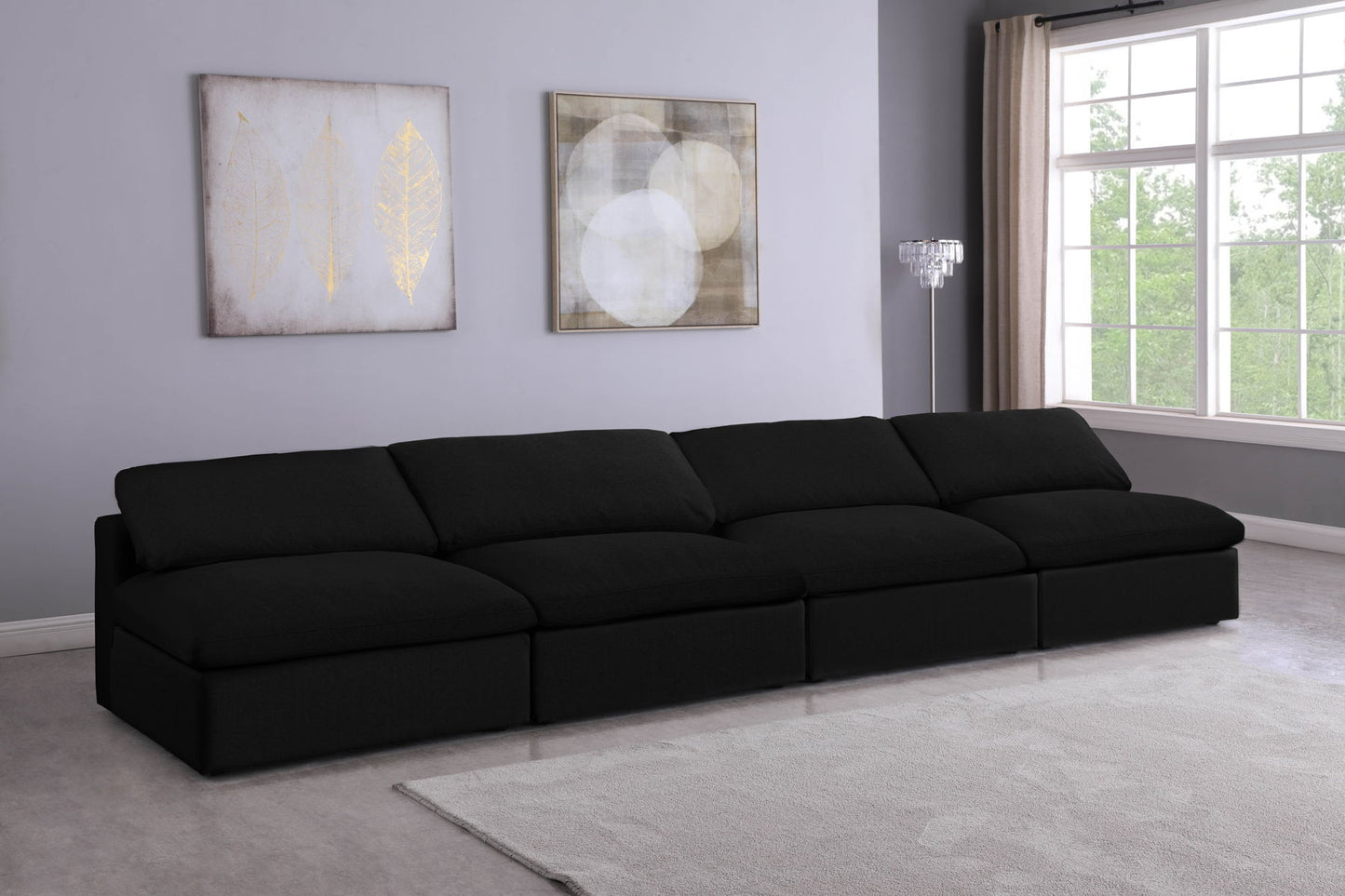 Serene - Modular Armless 4 Seat Sofa