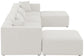 Cube - Modular Sectional 6 Piece - Cream - Fabric