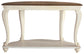 Realyn - White / Brown - Sofa Table