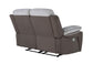 U5050 - Reclining Loveseat - Dark Gray / Light Gray