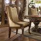 HD-8011 - Side Chair - Antique Gold & Pefect Brown