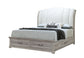 Rowan - King Bed With Storage - Natural / White