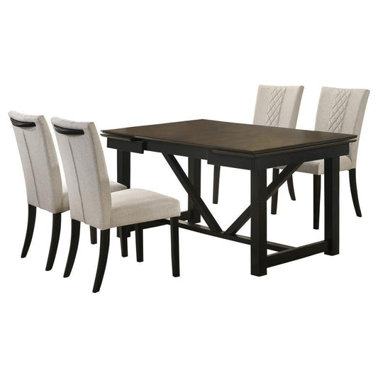 Malia - Refractory Extension Leaf Dining Table Set