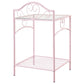 Massi - Metal 1-Shelf Nightstand - Powder Pink