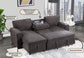 U0203 - Reversible Pull Out Sofa Bed - Dark Gray