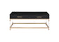 Adiel - Coffee Table - Black & Gold Finish