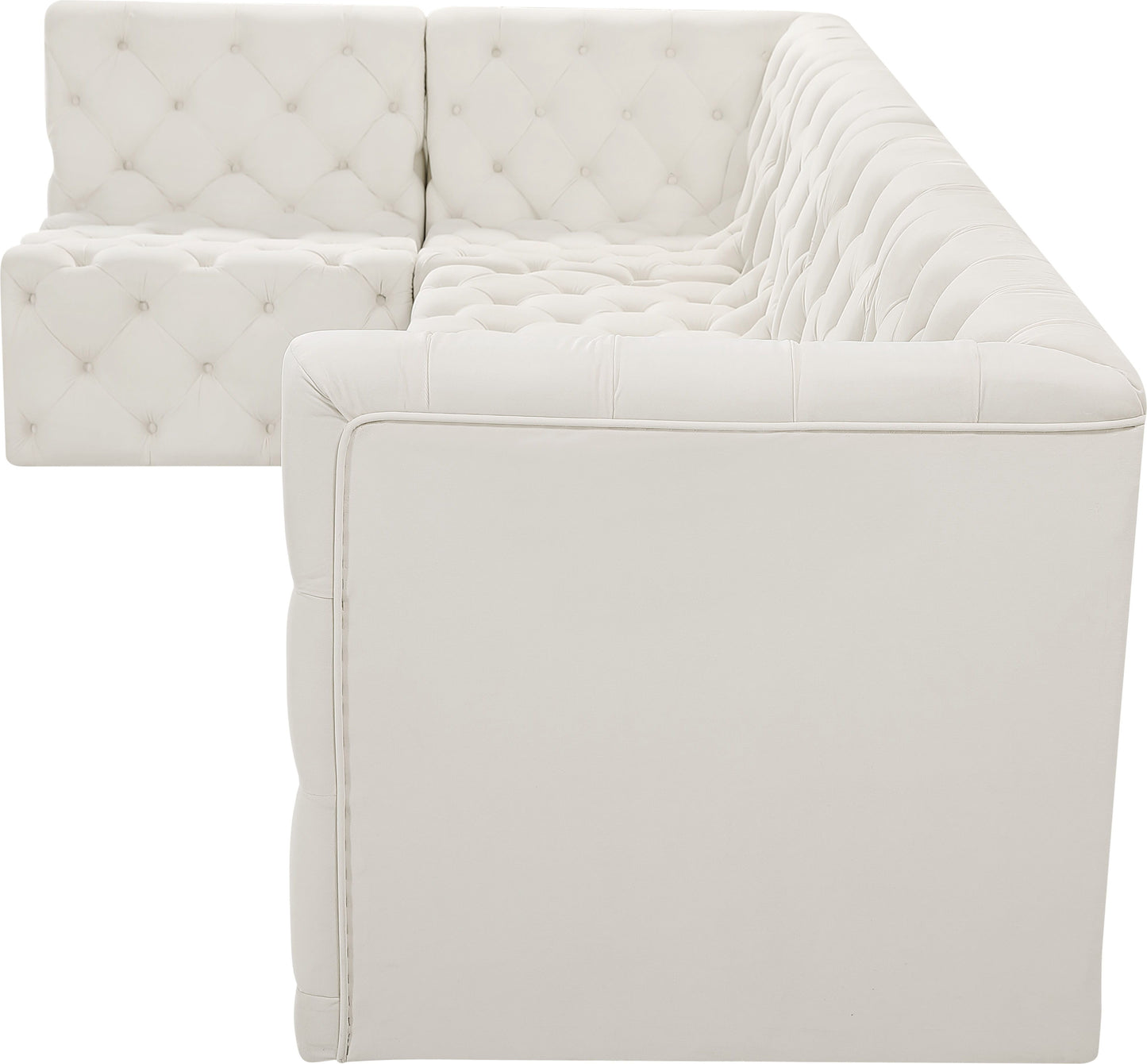 Tuft - Modular Sectional 5 Piece - Cream - Fabric