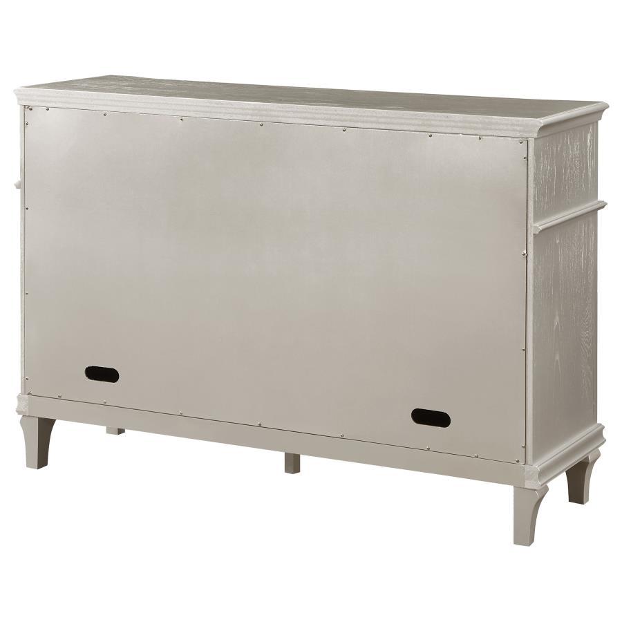 Evangeline - 4-Drawer Sideboard Buffet Cabinet - Silver Oak