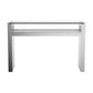 Edna - Mirrored Acrylic Console Table LED Lighting - Silver