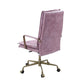 Tinzud - Office Chair - Pink Top Grain Leather