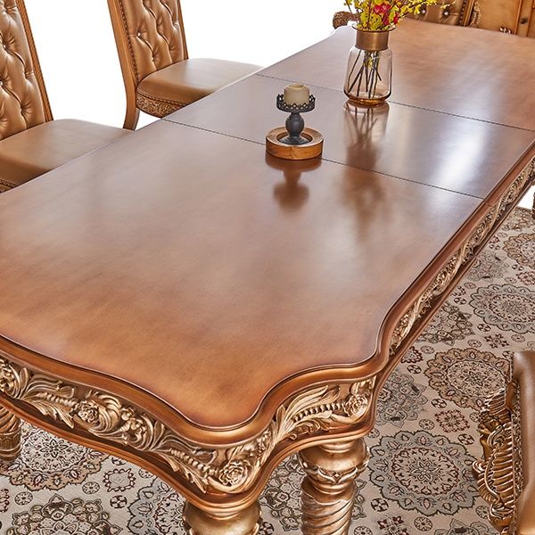 HD-1816 - Rectangular Dining Table - Golden Bronze