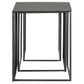 Imez - 3-Piece Rectangular Metal Nesting Table - Grey