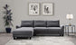 Caspian - Upholstered Curved Arm Chaise Sectional Sofa