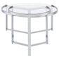 Delia - 2 Piece Round Glass Top Nesting Coffee Table