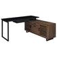 Maddox - L-Shape Office Computer Desk - Black